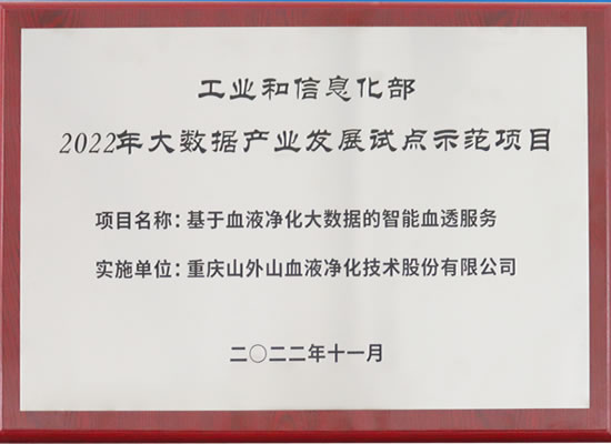 行業(yè)唯一！山外山公司入選“2022年大數(shù)據(jù)產(chǎn)業(yè)發(fā)展試點(diǎn)示范項(xiàng)目”